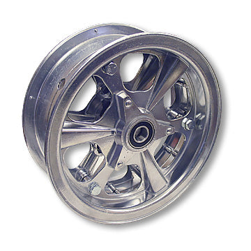 8″ ALUMINUM SPINNER WHEEL, 3″ WIDE WITH 5/8″ PRECISION BALL BEARING